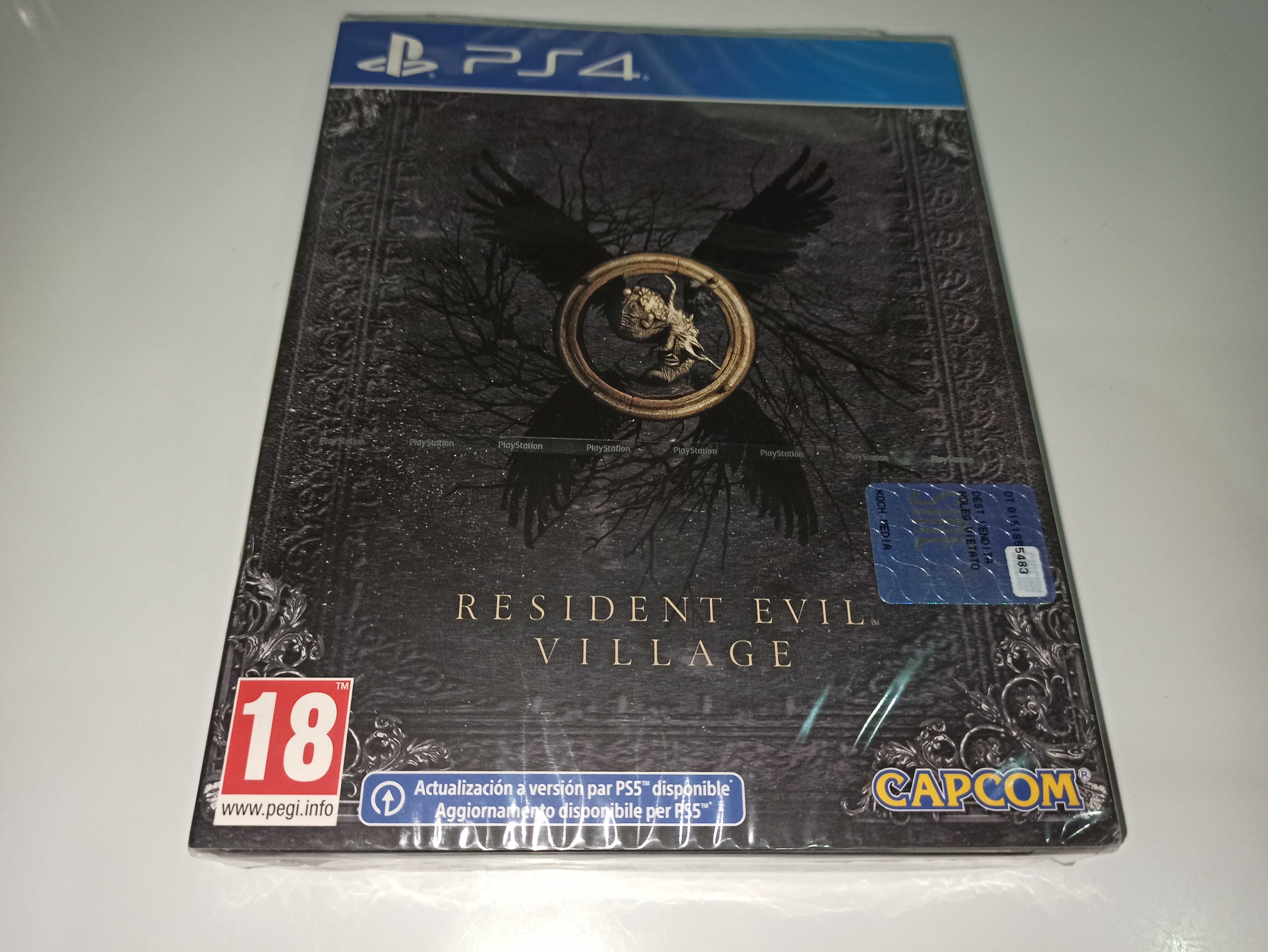 ps4 RESIDENT EVIL VILLAGE edycja STEELBOOK folia! nowa! hit