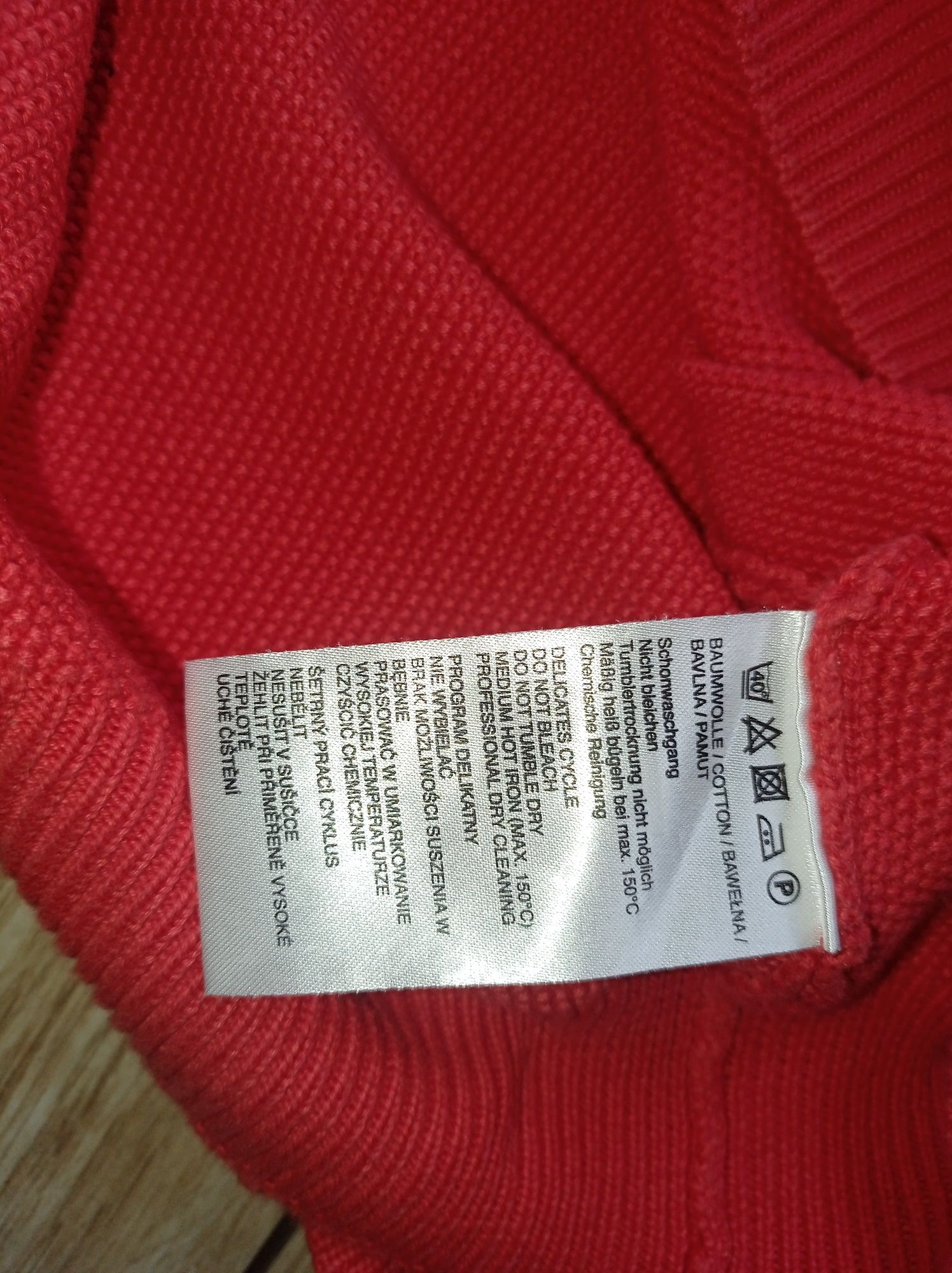 Mc Earl Koralowy sweter XL 56 jak nowy