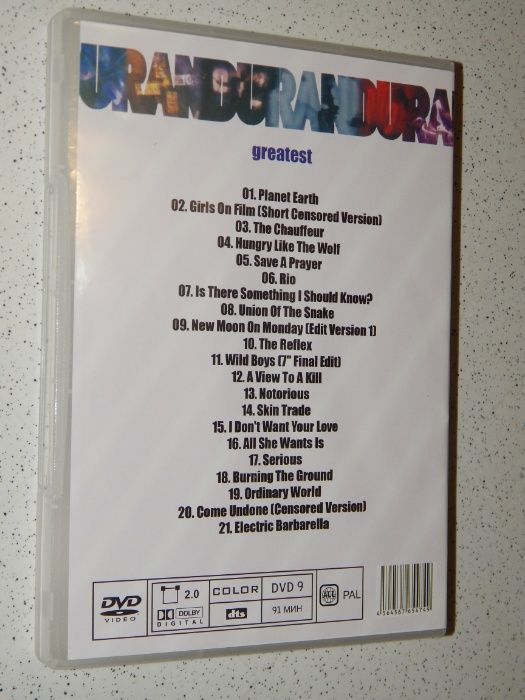 DVD The Videos группы Duran Duran "Greatest"