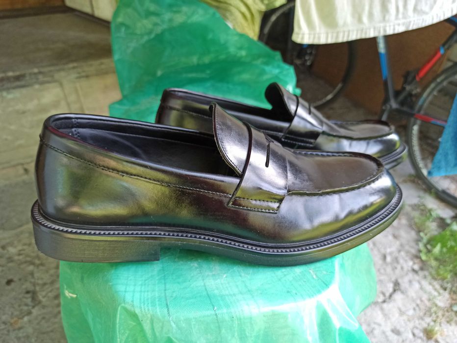 Туфли муж. ZARA цвет чёрный б/у