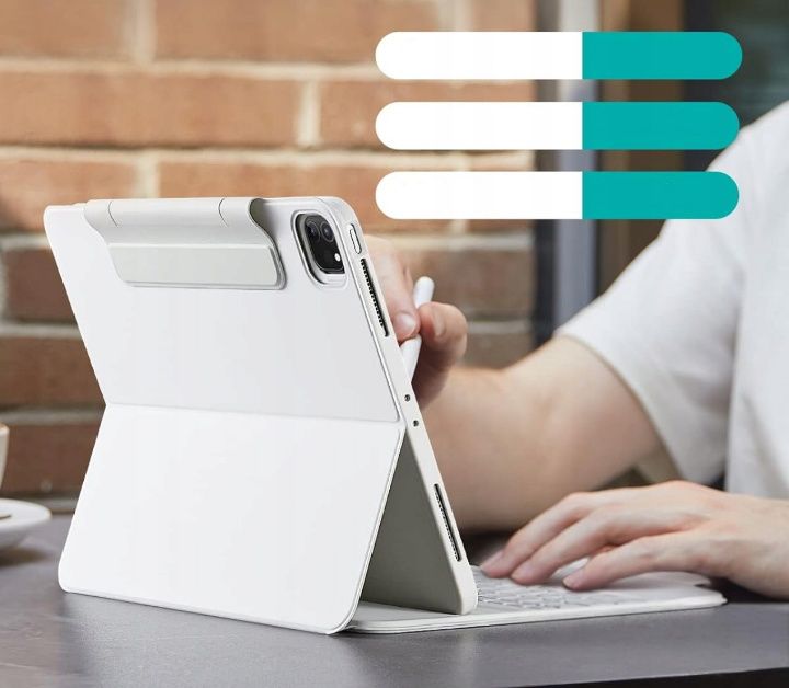 Etui z klawiaturą ESR Case Lite 6B006, do iPada 2022/2021, białe