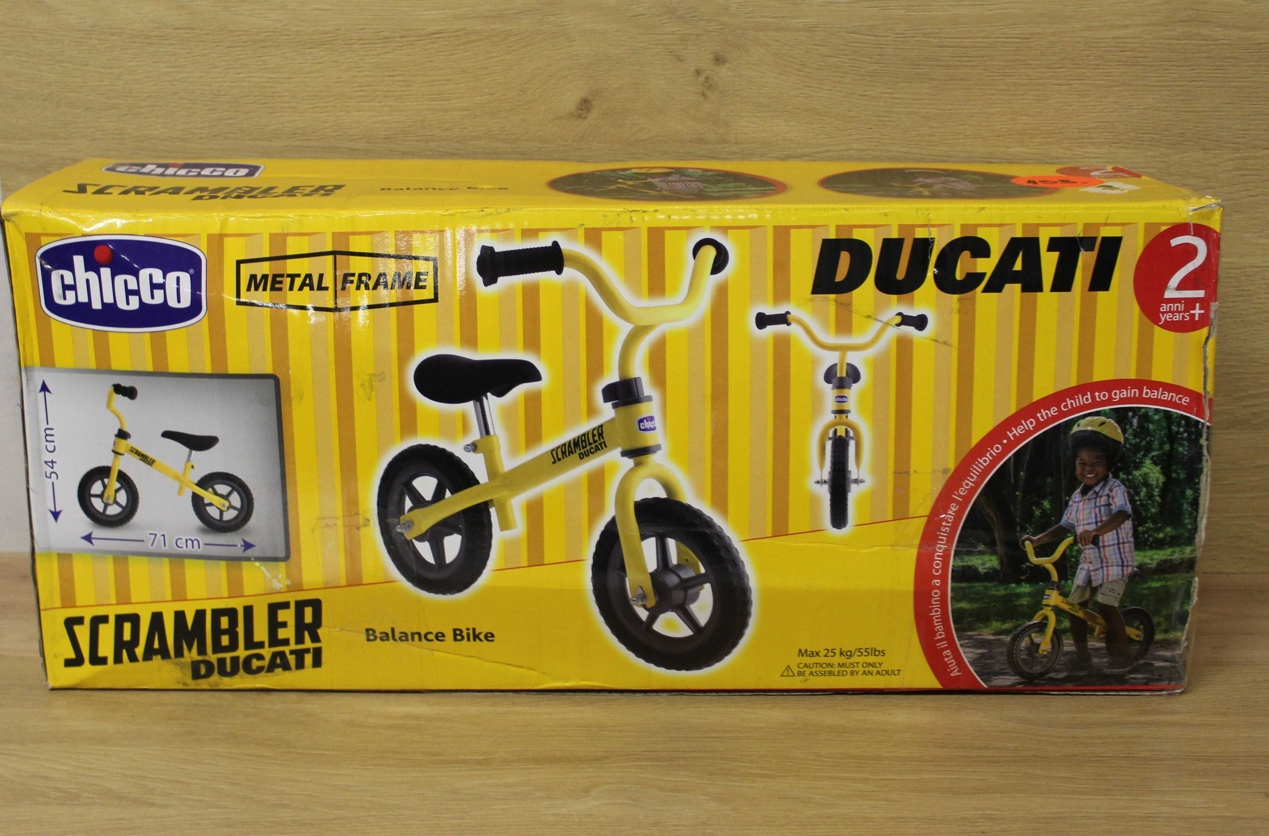 Chicco Rowerek biegowy, metalowy lekki model Ducati
