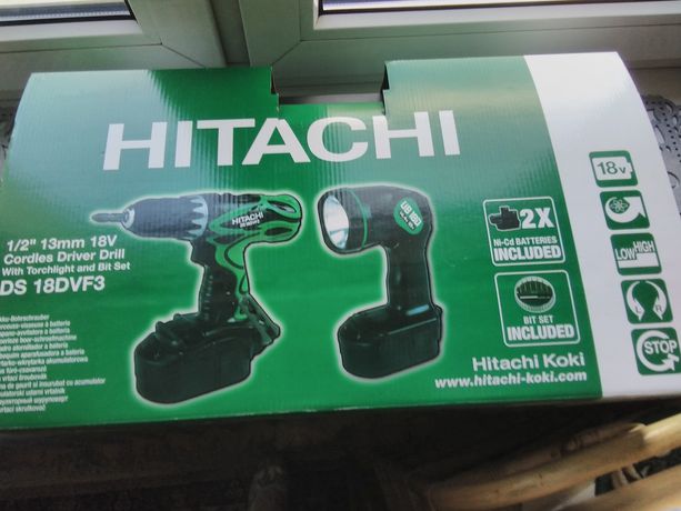 Wkrętarka akumulatorowa Hitachi 18v+ latarka