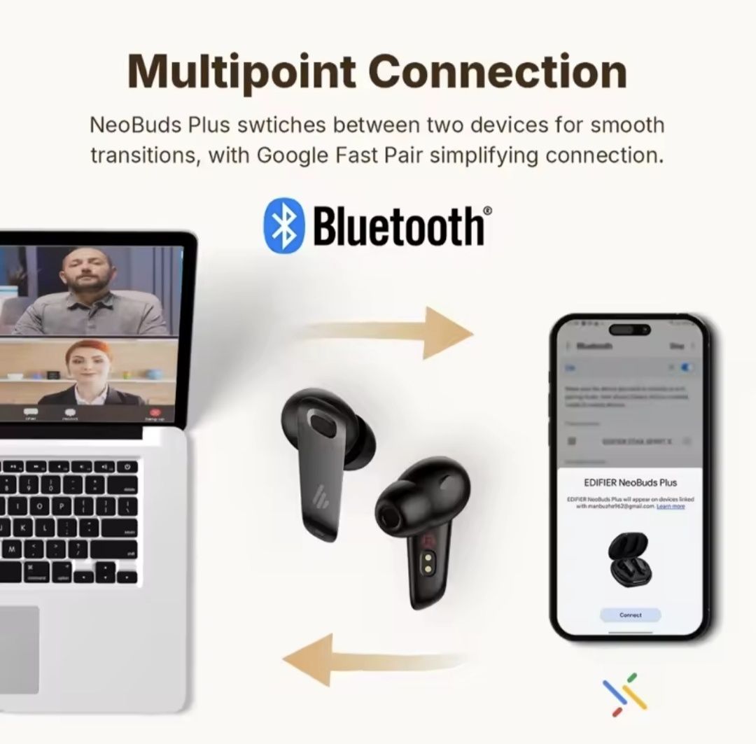 Навушники Edifier Neobuds Plus Black