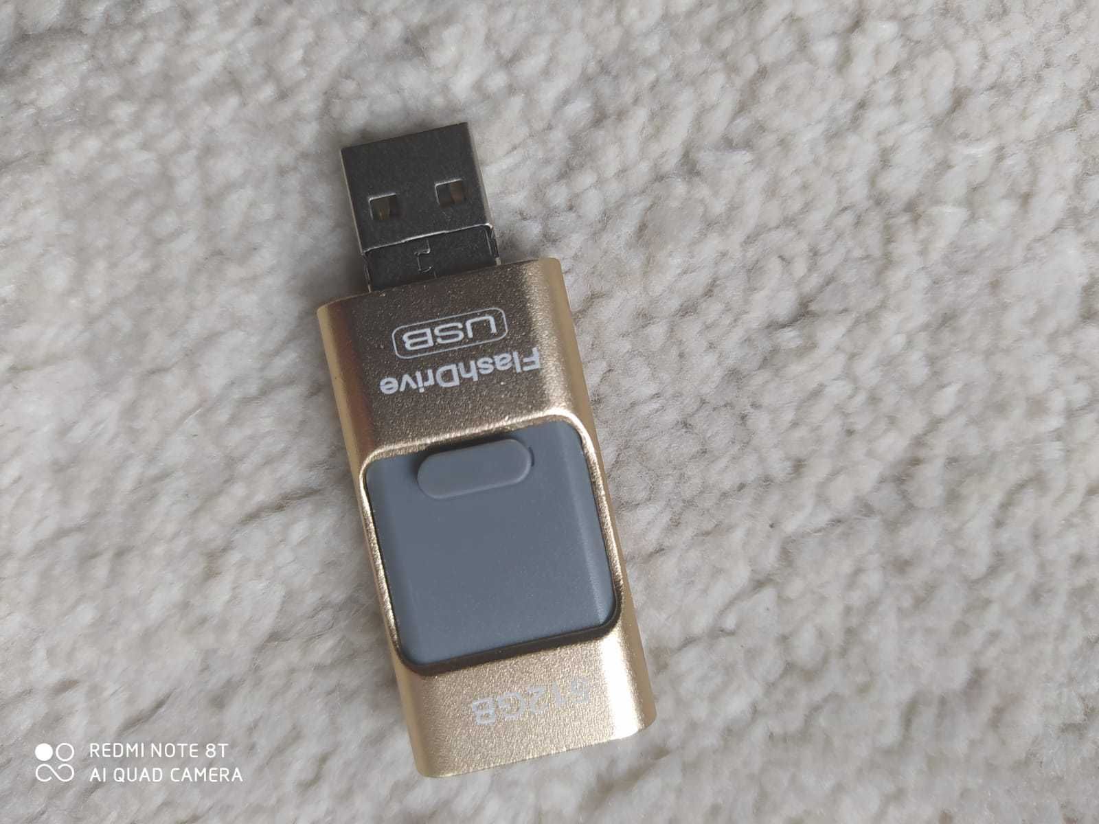 Pendrive 16GB z trzema końcówkami