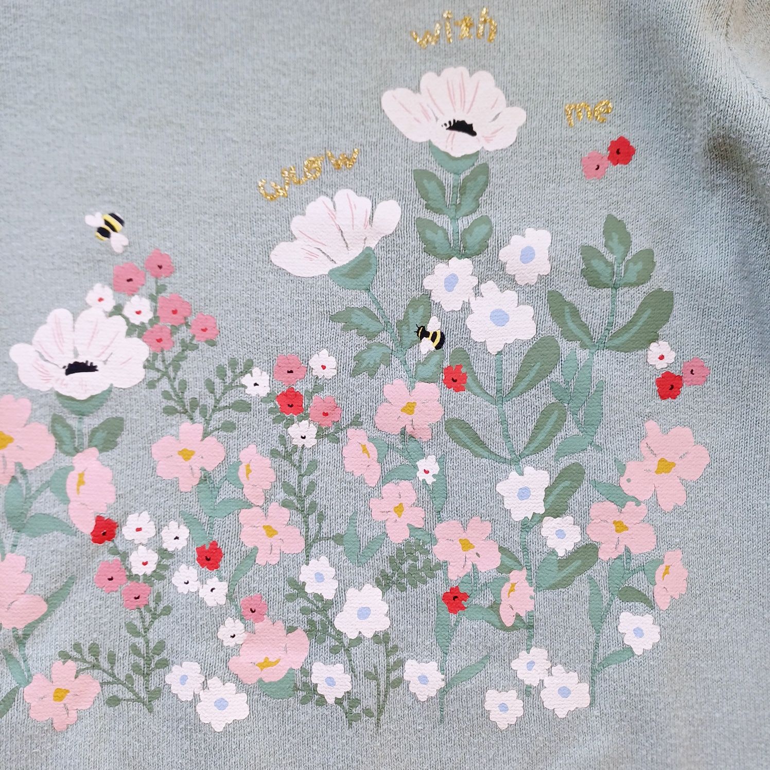 Sweterek kwiaty H&M 98