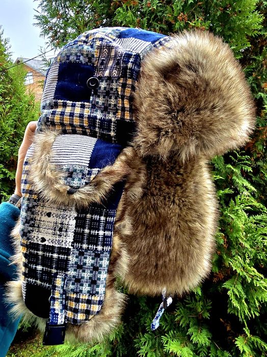 Zimowa ocieplana czapka uszatka damska nowa Wyprzedaż !