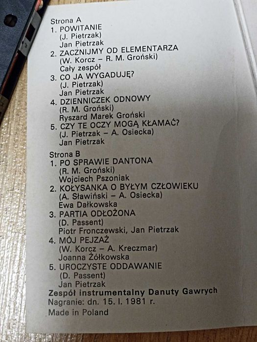 Kabaret pod Egidą kaseta