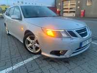 Saab 9-3 szare kombi diesel 1,9tid linear sport combi manual WEBASTO Szwecja