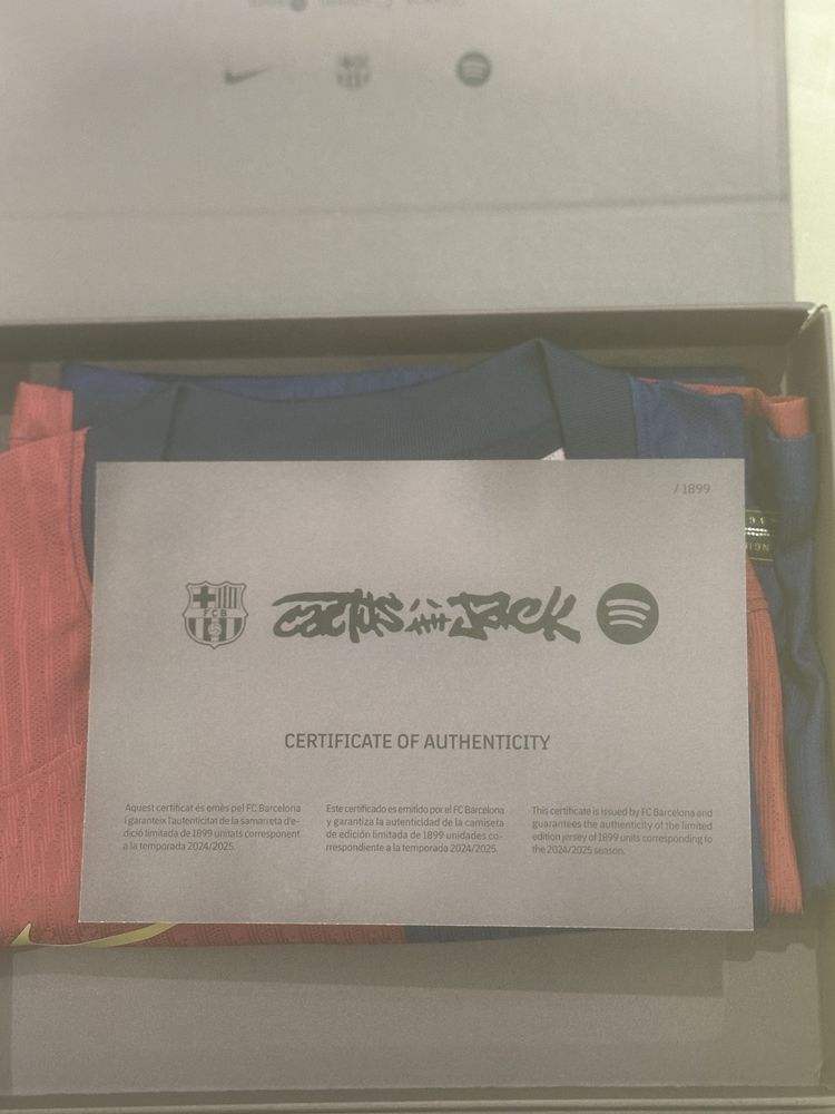 FC Barcelona x Travis Scott Limited Edition Match Home 2024/25 Jersey