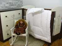 Nowa kołdra i poduszka 100x135 cm do łóżeczka dziecięcego