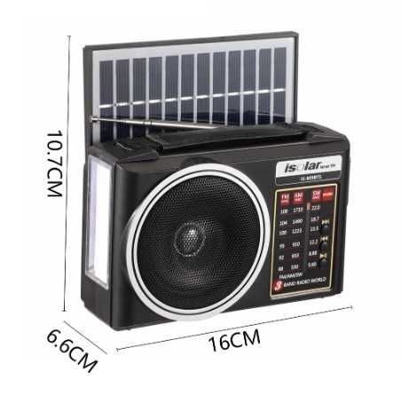 Аварийный фонарик Радио, батарейки Bluetooth на солнечной , AM FM SW