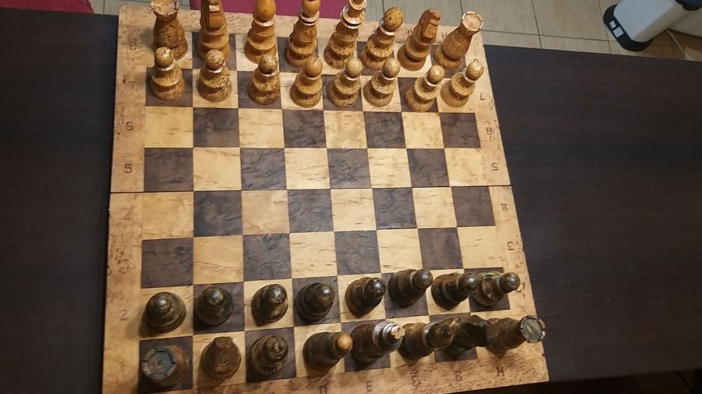 Шахмати с коркового дерева 60×60