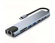 Мультифункциональный адаптер TYPE C, 8 Ports