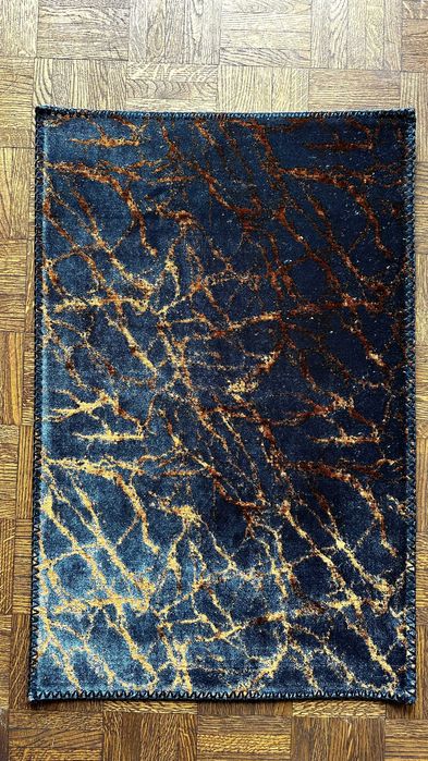 Dywanik zielono-złoty do korytarza/łazienki/wejścia/kuchni 45x70