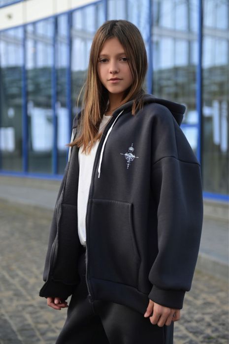 Теплий костюм на дівчинку тринитка на флісі