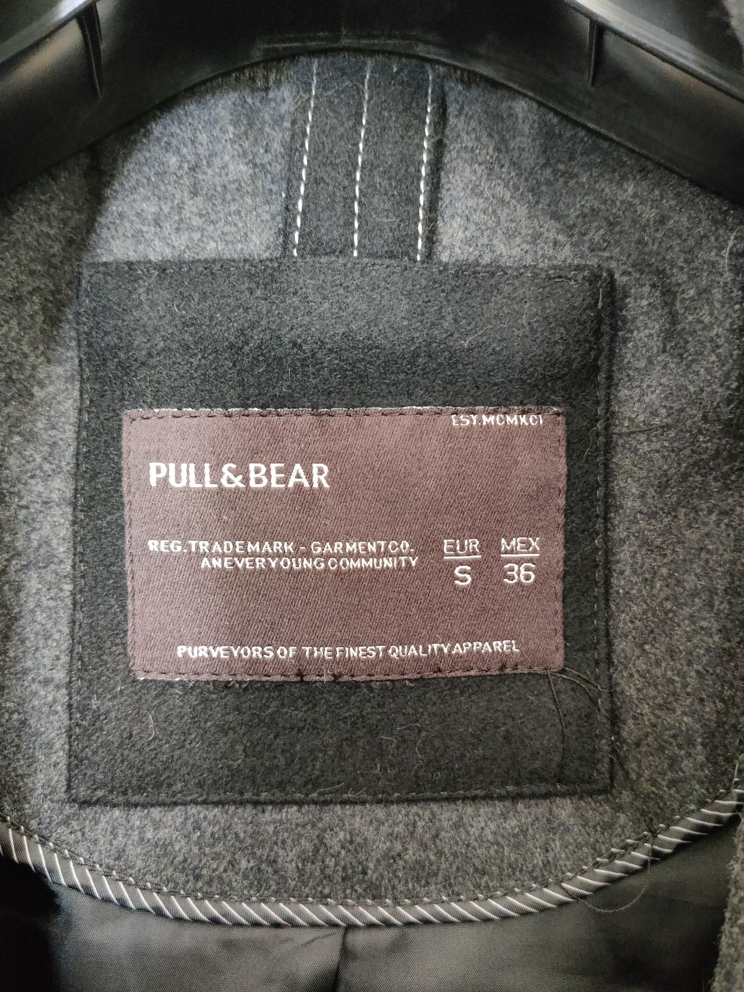 Płaszcz Pull&Bear 60%wełna Jak nowy ! Poelcam