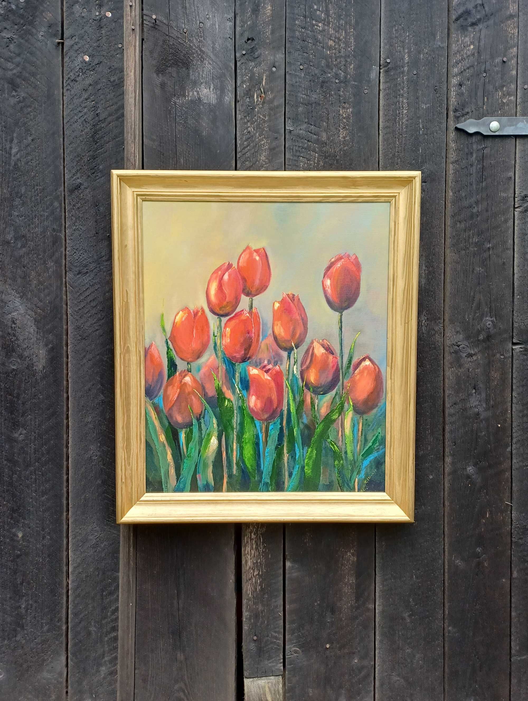 Obraz olejny na płótnie - Tulipany