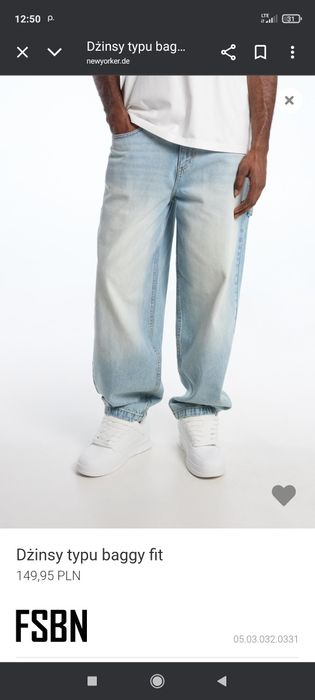 Jeansy baggy fit FSBN NewYorker 26/30