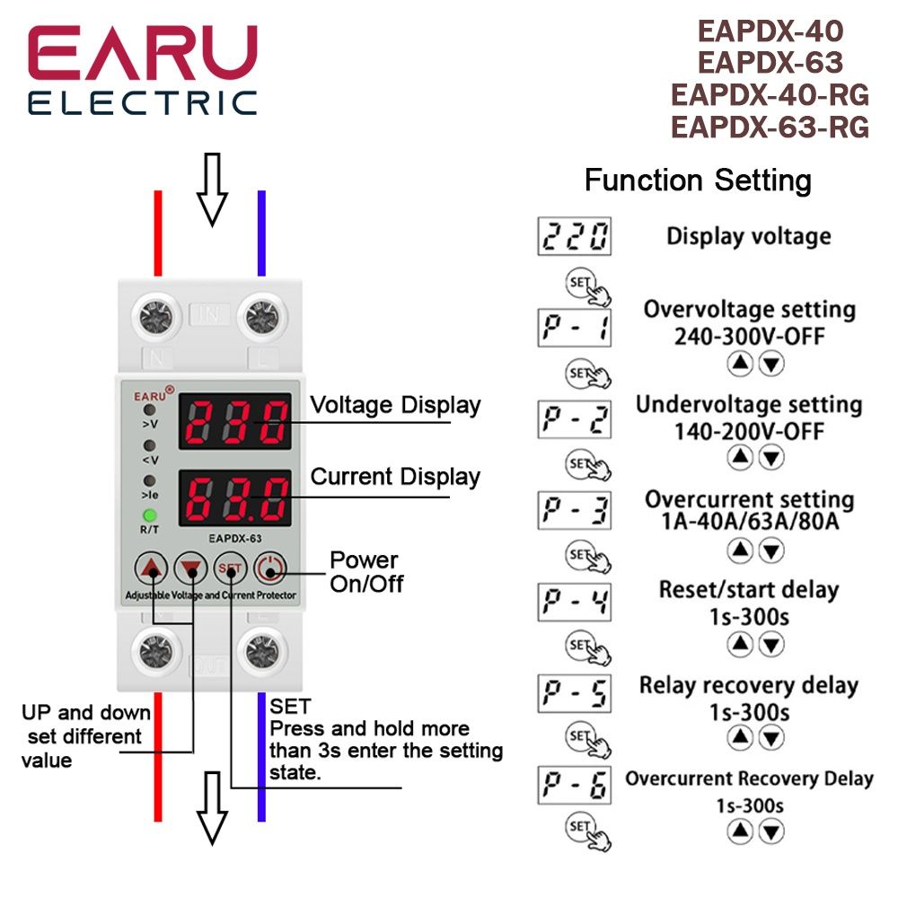 EARU Реле контролю напруги 63А