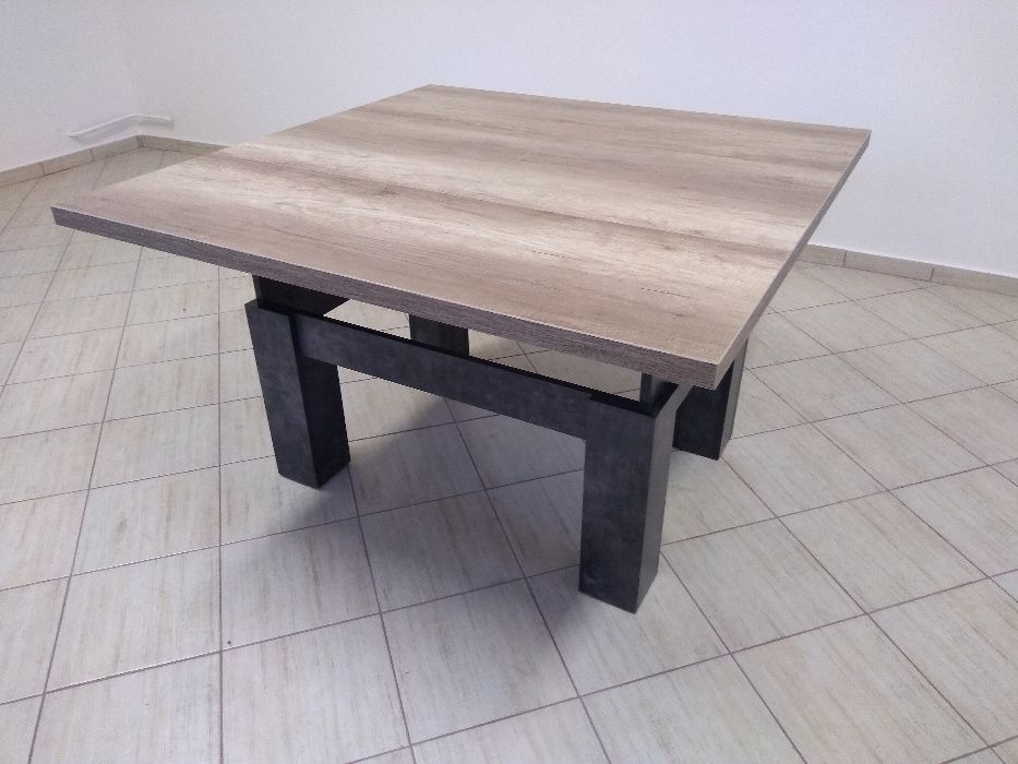 Ławostół kwadrat 120x120 ,stół ,kolor do wyboru ,rozkładany,podnoszony