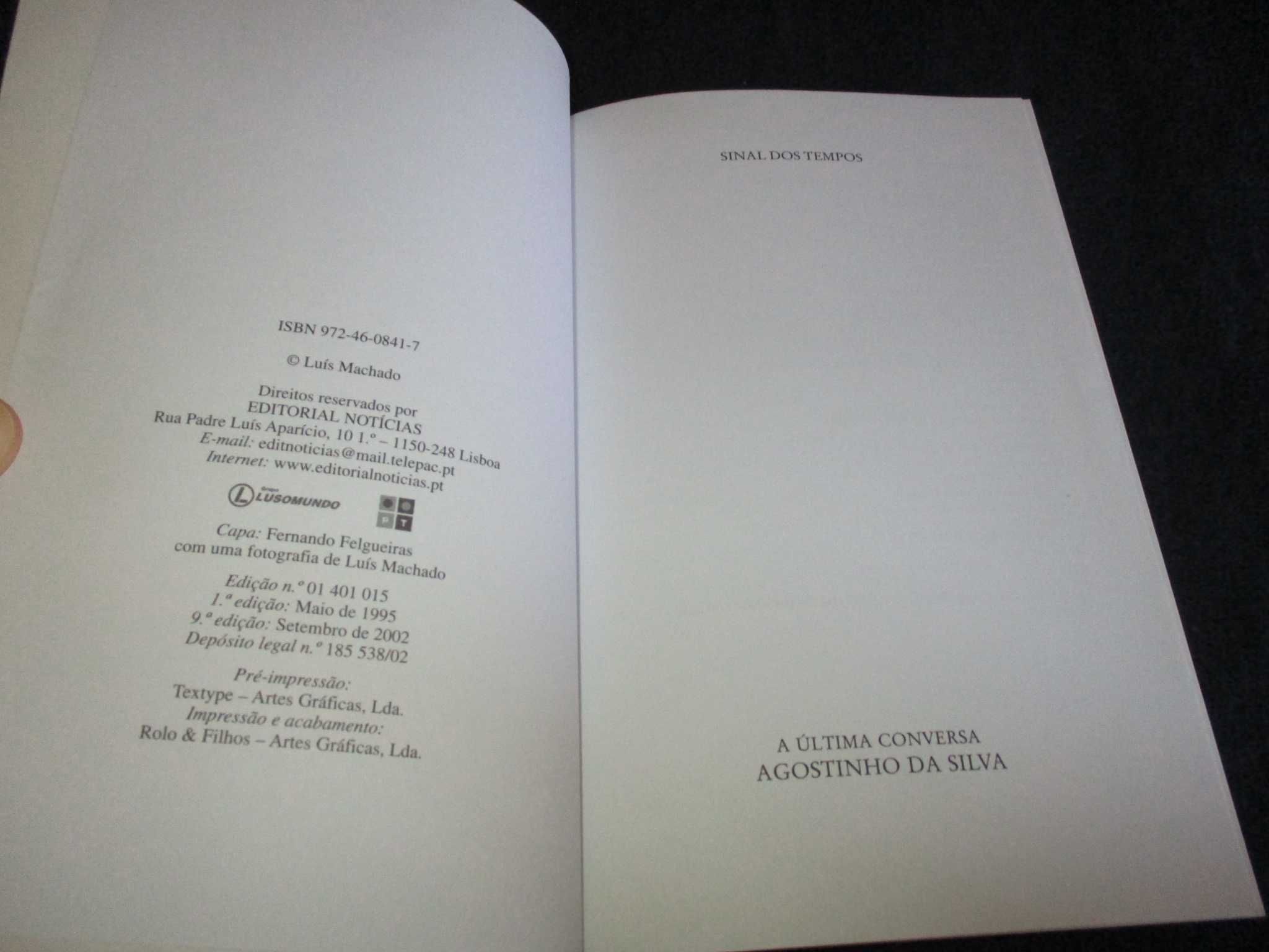 Livro A Última Conversa Agostinho da Silva