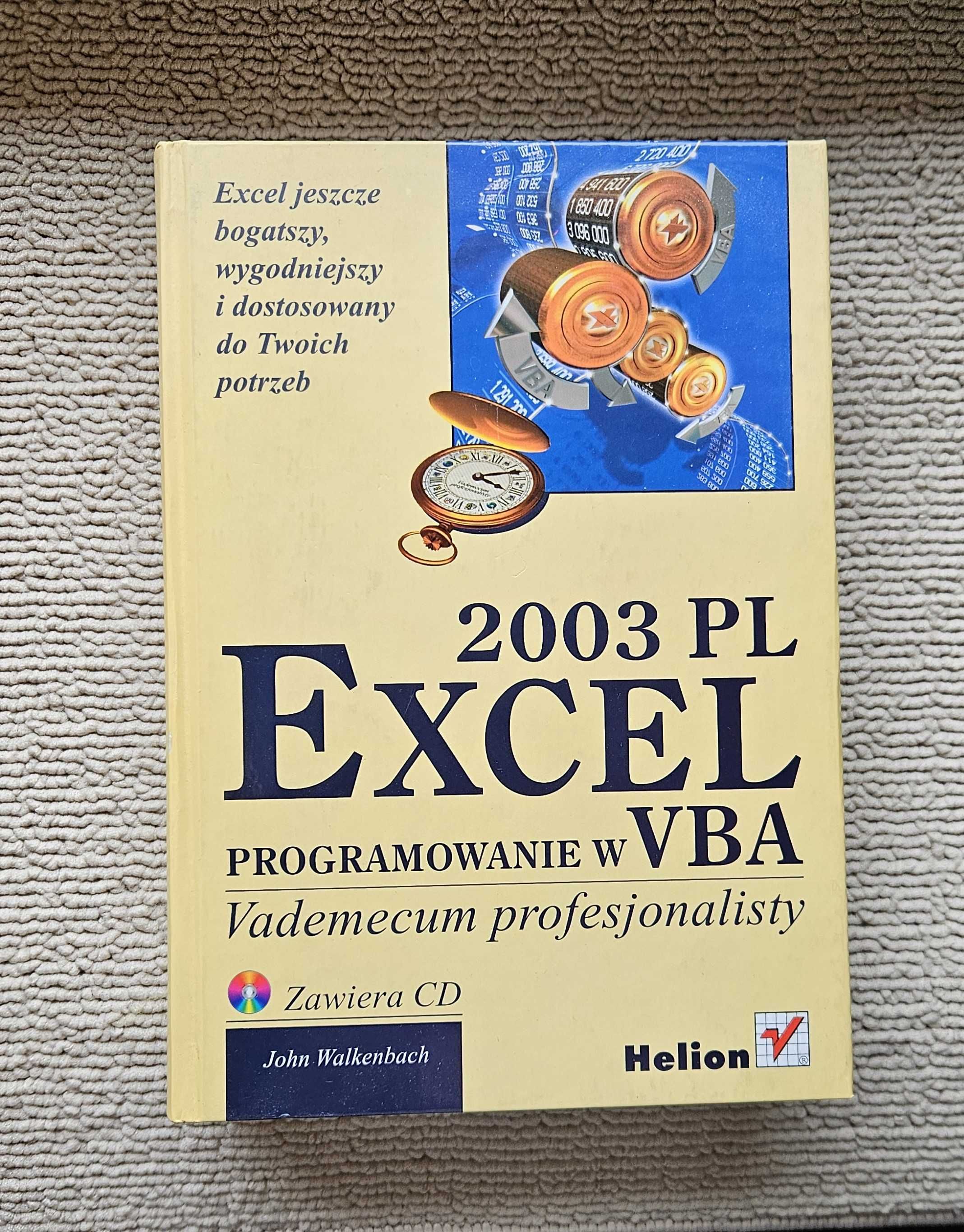 Excel 2003 PL Programowanie w VBA John Walkenbach z płytką CD