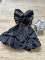Sukienka bez ramiączek S 36 czarna
