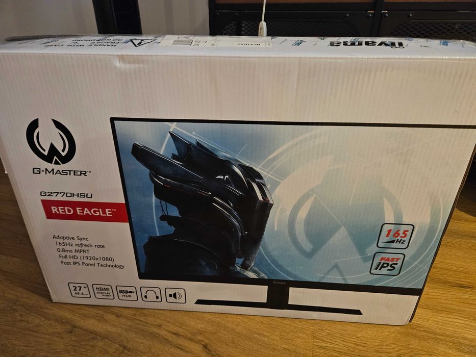 Używany Monitor iiyama G-Master G2770HSU-B1 27" IPS, 165Hz, 0.8ms