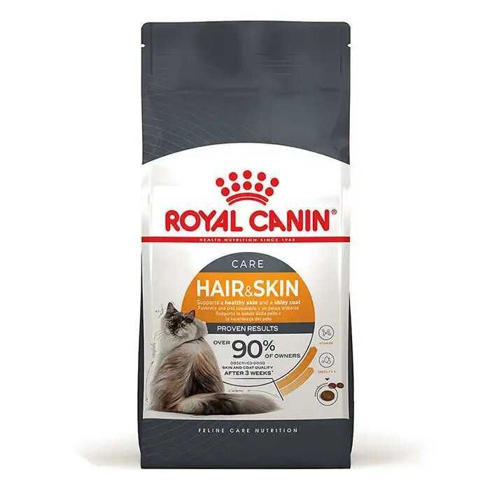 Royal Canin Hair Skin Для дорослих котів, гарна шерсть 2кг/4кг/10кг