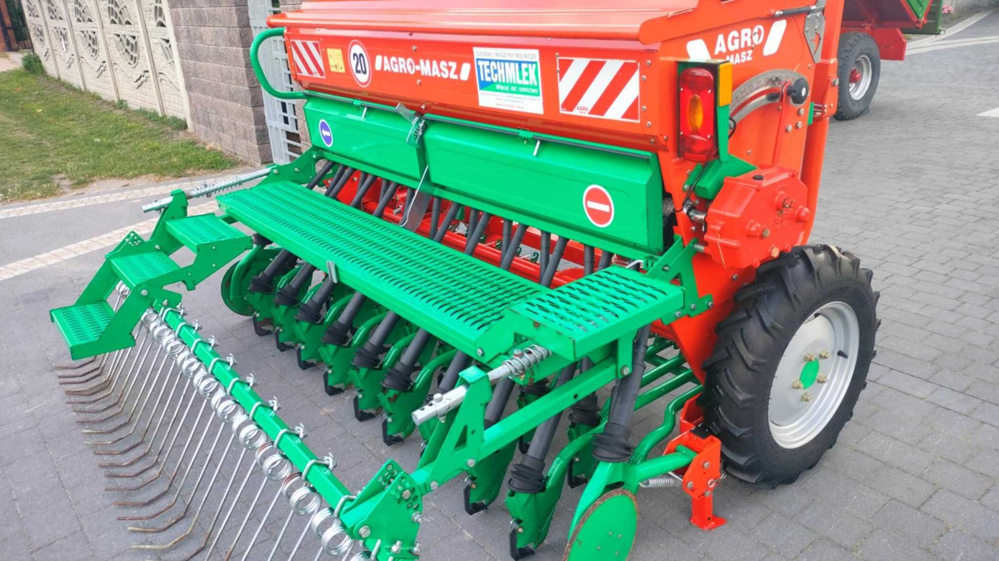 Siewnik zbożowy 2,5 metra AGRO-MASZ z 2019 r stan jak nowy
