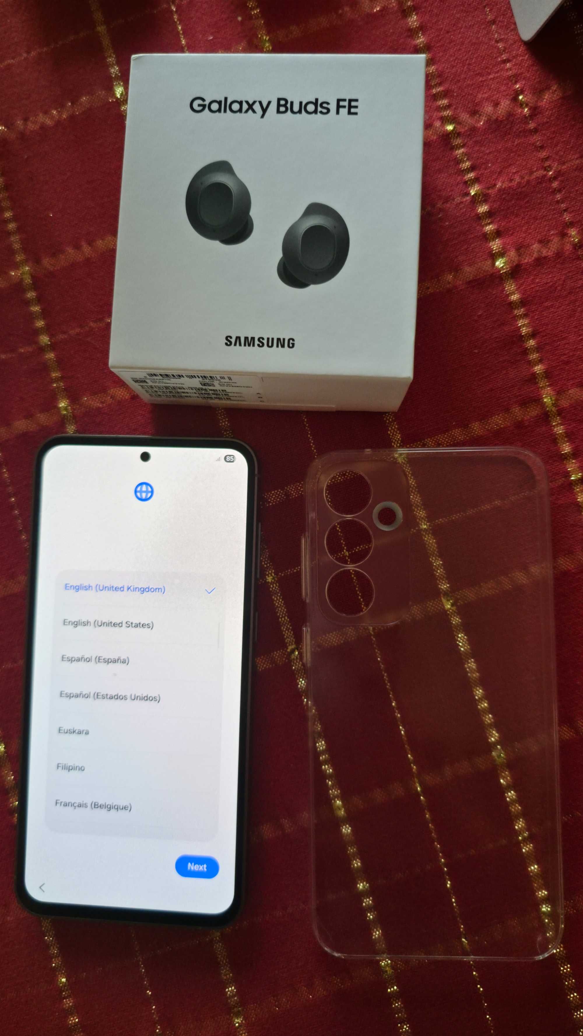 Samsung S23 FE cor Graffite de 128GB como novo, com garantia até 12/26