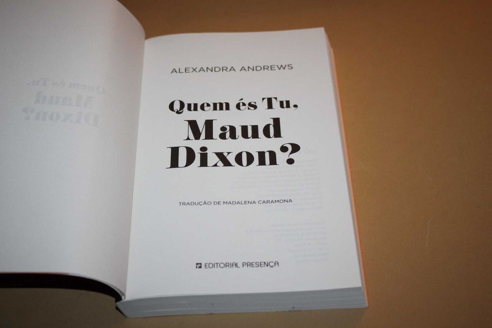 Quem És Tu Maud Dixon?