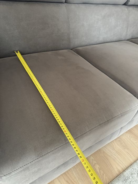 Сірий диван  Frankof. Модель Martyn (розкладний з спальним місцем)