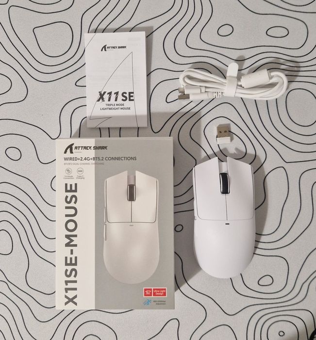 Attack Shark x11SE Bluetooth Gamingowa Mysz tri-Mode. Razer/logitech