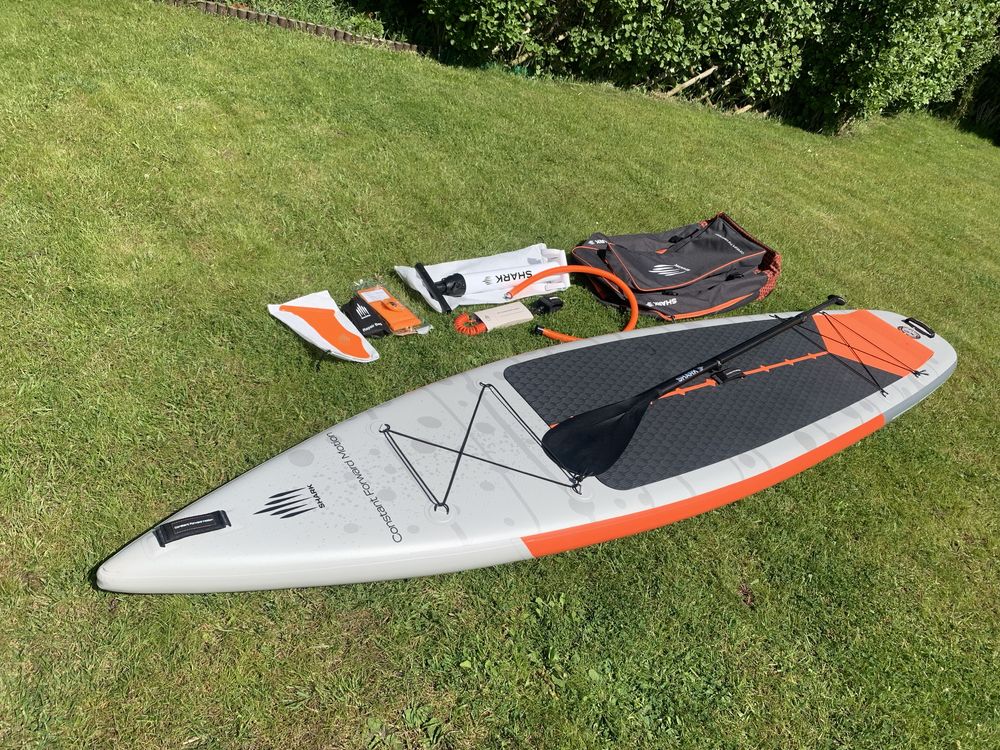 NOWA 2024r deska SUP 11.6 TOURING 25PSI SHARK wiosło CARBON 25PSI