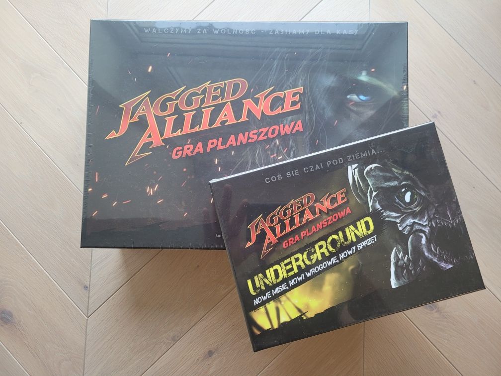 Jagged Alliance PL + Underground PL - gra planszowa (NOWA)