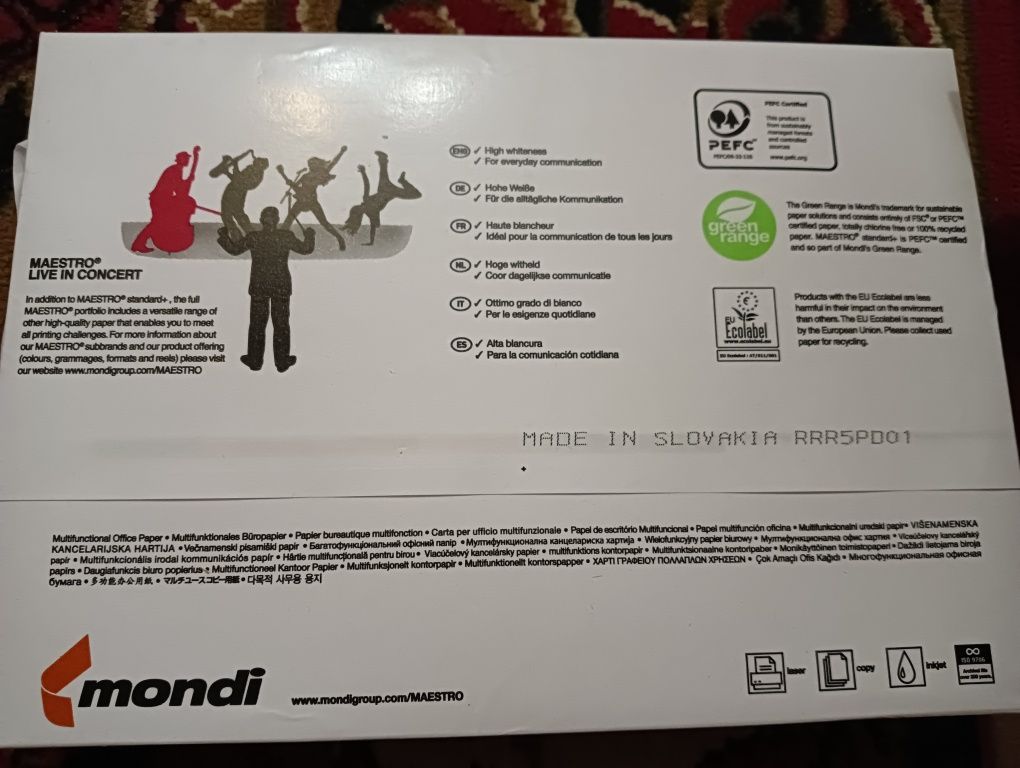 Папір Mondi A4 MAESTRO standard