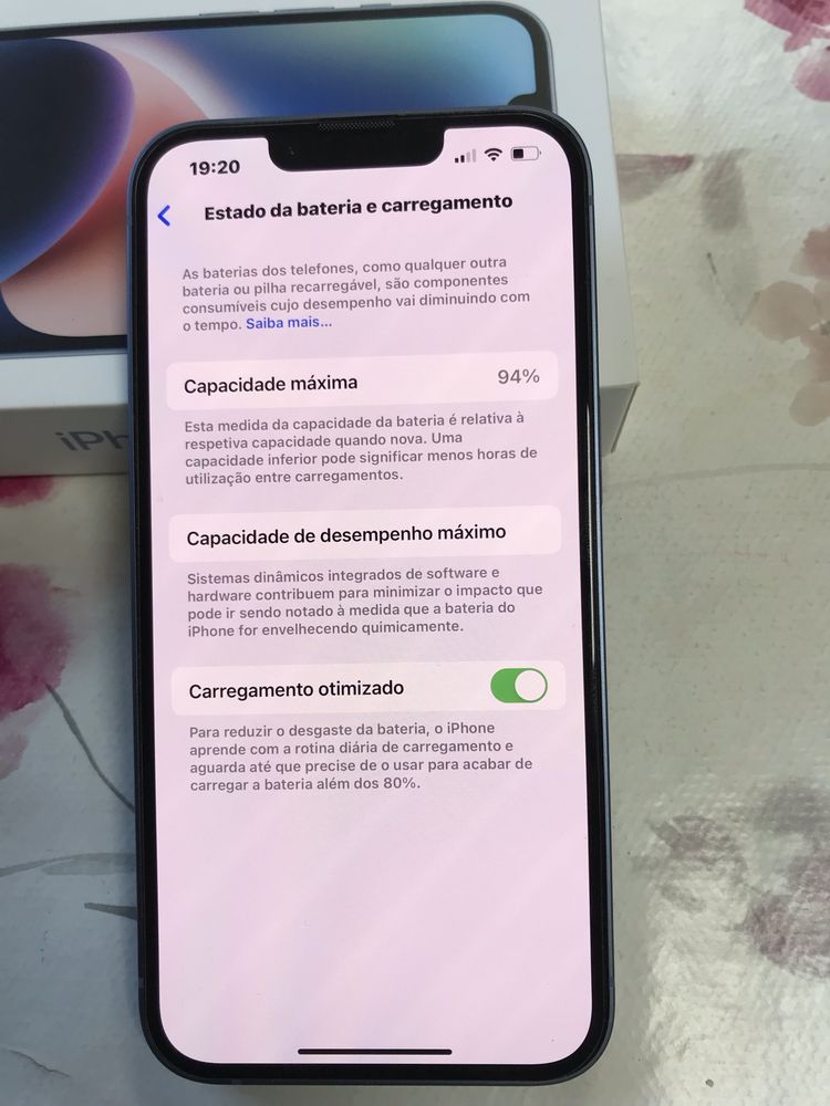 Iphone 14 azul ,128gb,igual a novo.