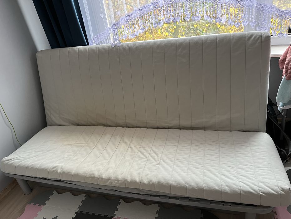 Łóżko 145x200, rozkladane, pojemnik na posciel