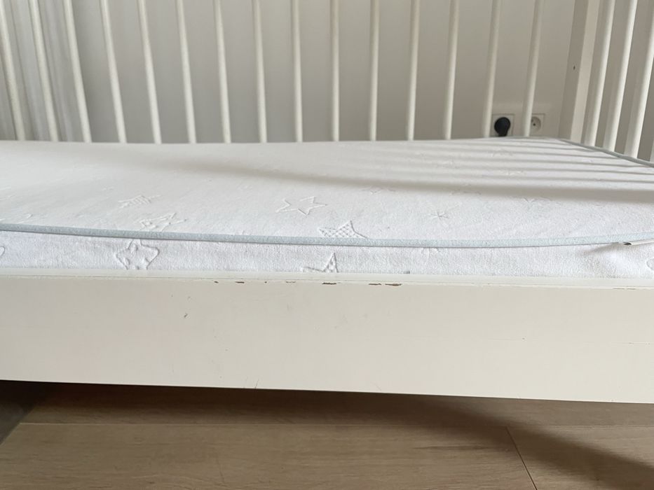 IKEA Łóżeczko Gulliver 120x60 z materacem Vyssa