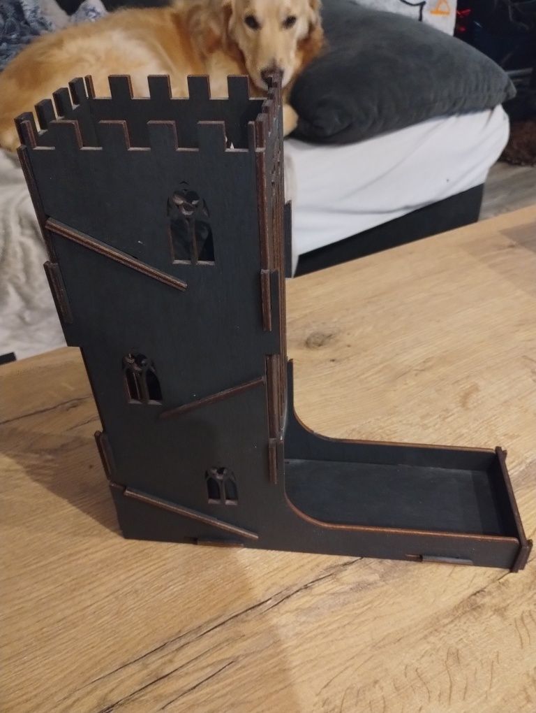 Dice tower e-raptor castle