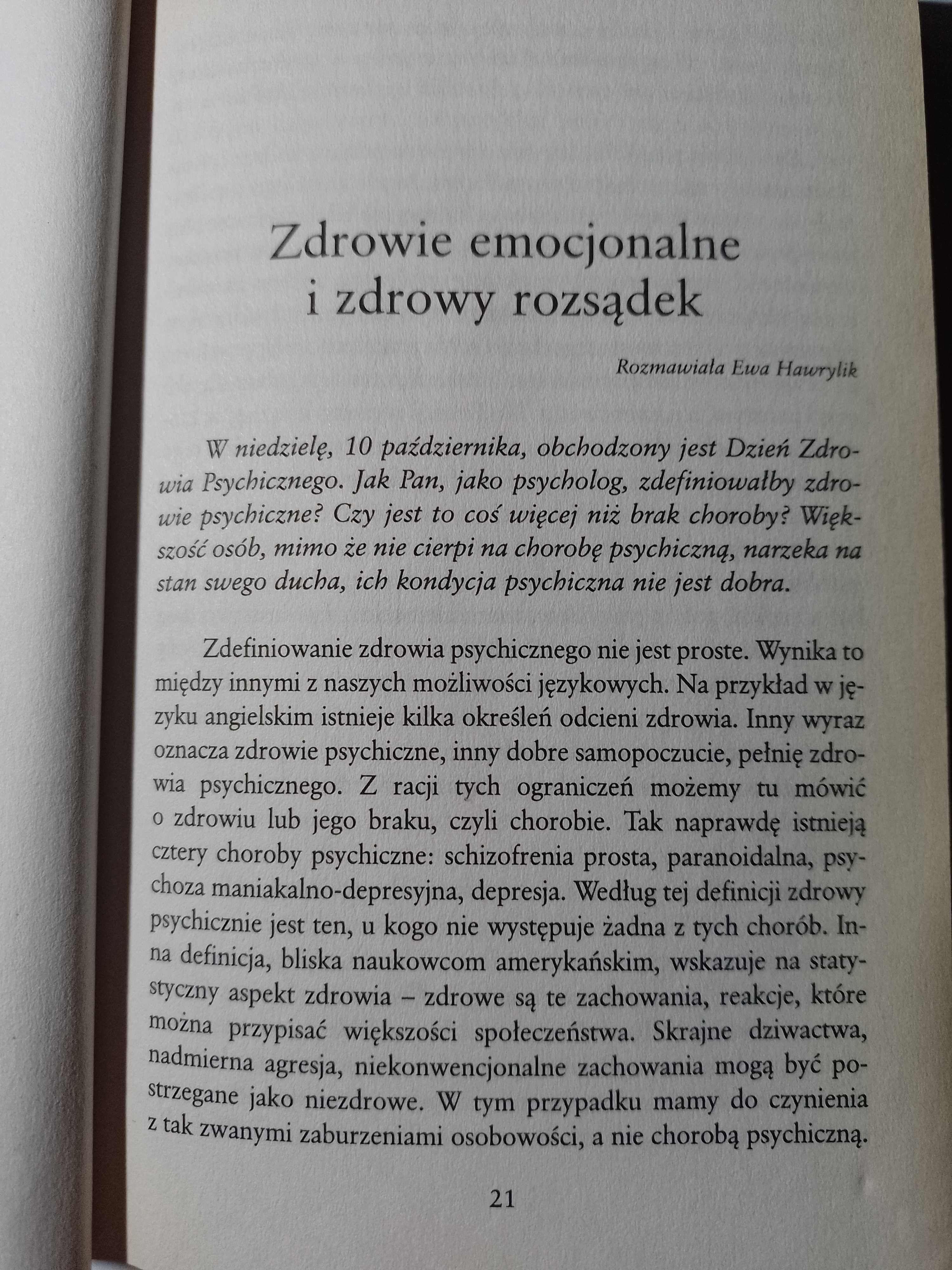 "Jak żyć, żeby nie zwariować" Jacek Santorski rozwój osobisty