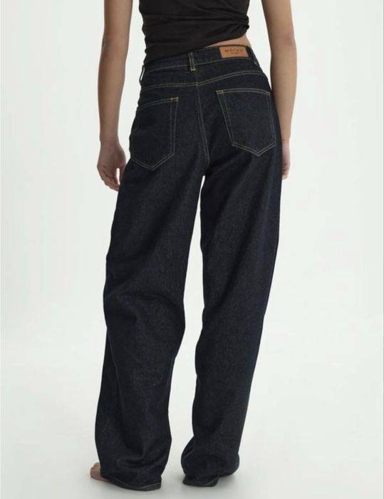Deep blue baggy jeans mócko