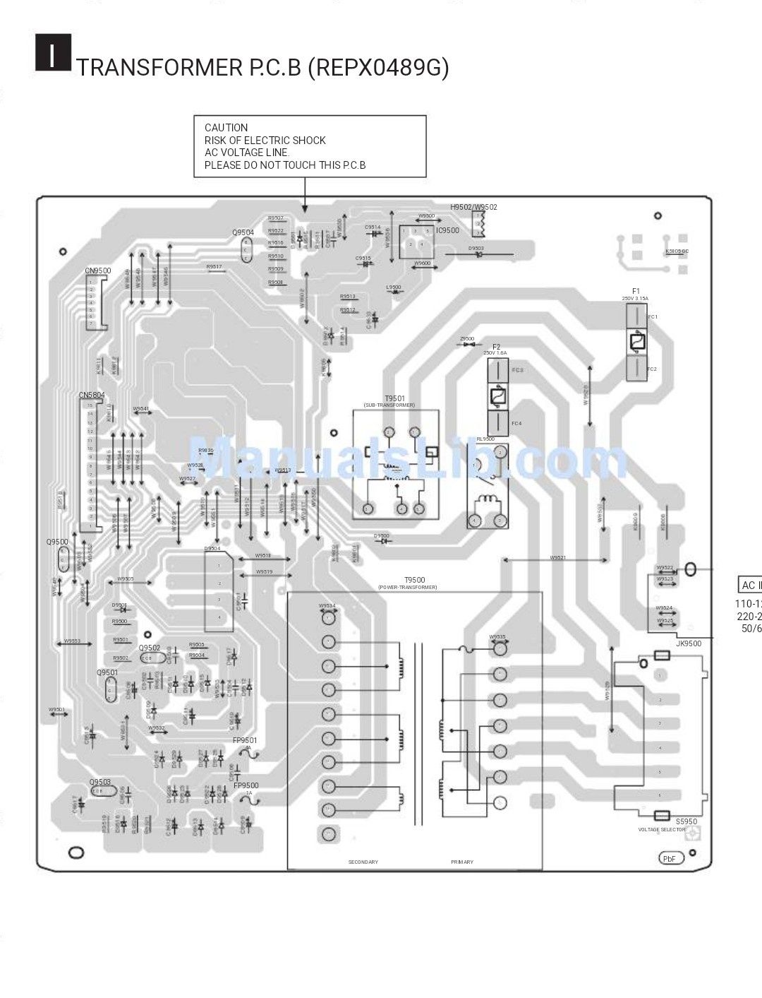 Трансформатор понижающий силовой,Panasonic SA-VK725D