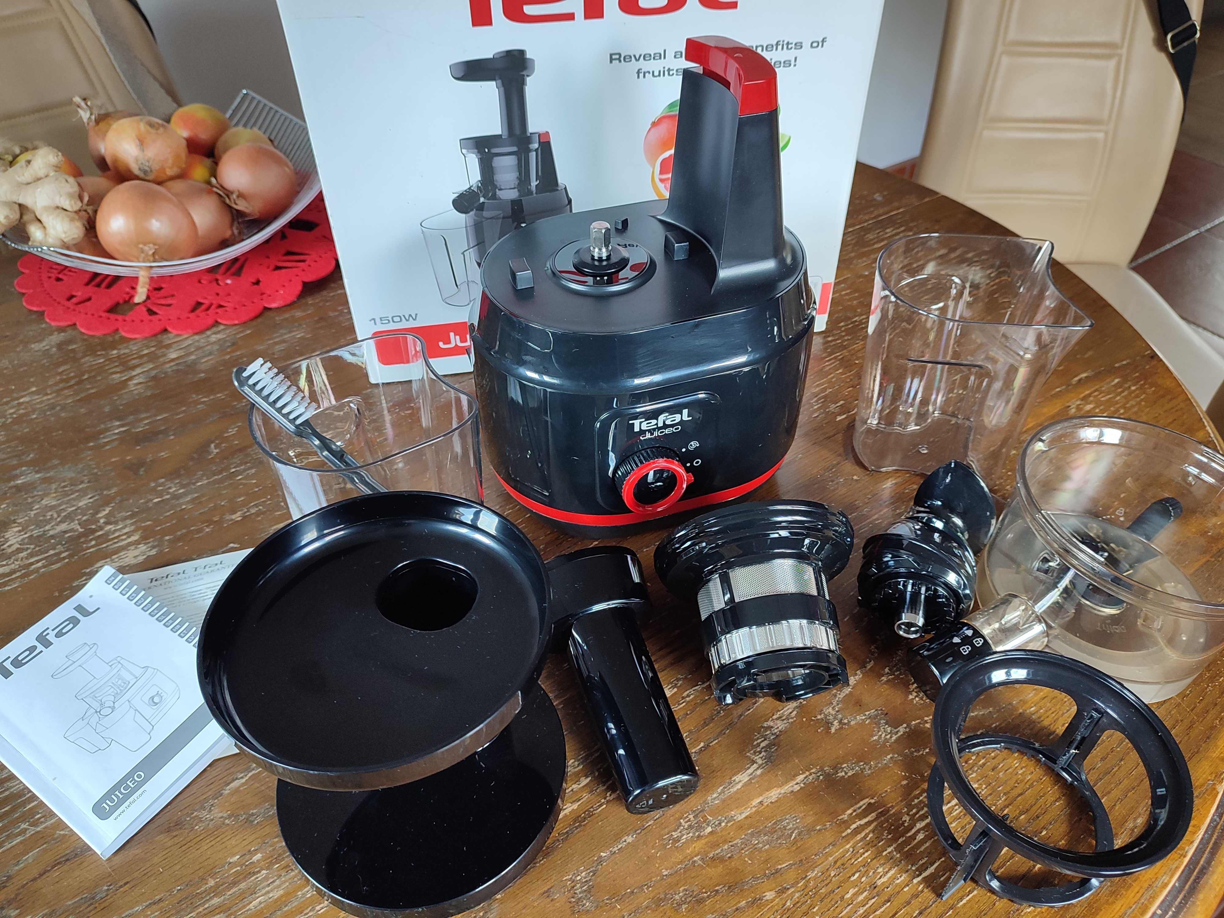 Wyciskarka wolnoobrotowa Tefal Juiceo ZC150838. Gwarancja.