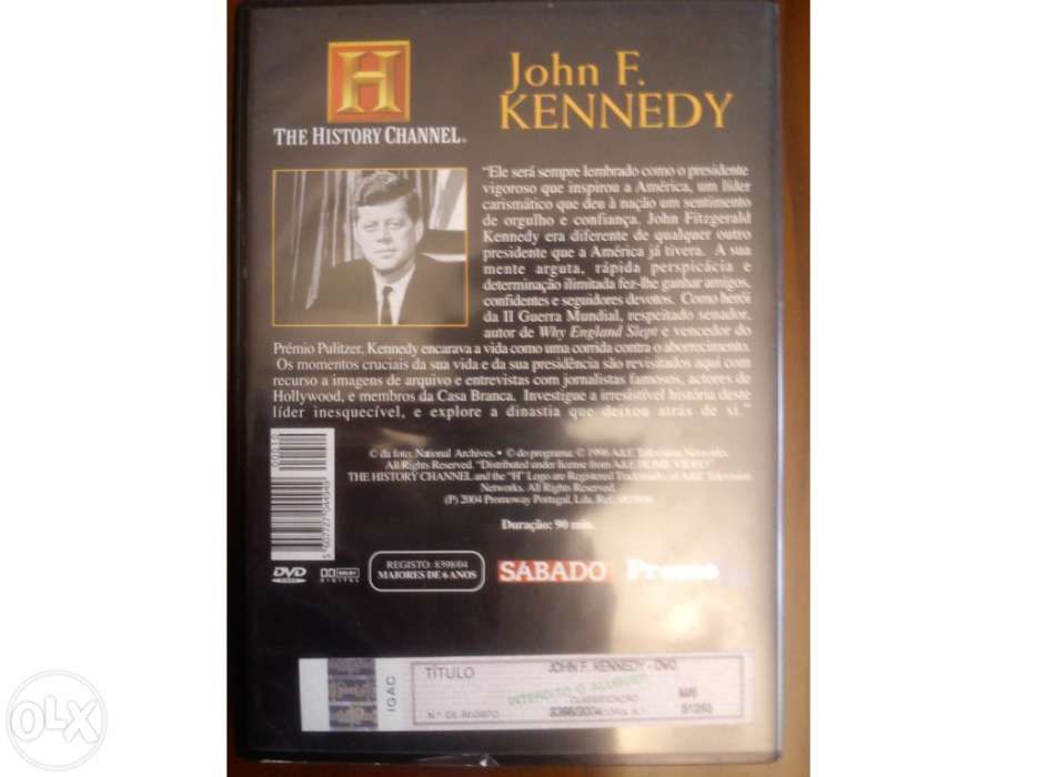 DVD's J.F.Kennedy - Boris Yeltsin - Benito Mussolini