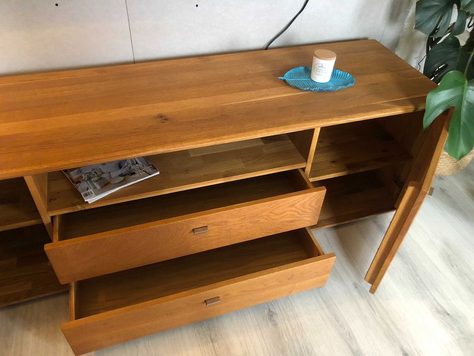 Meble drewniane, dębowe Dallas DEKORT z litego drewna