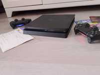 PlayStation 4 PS4 Slim 1TB 2 pady 10 gier