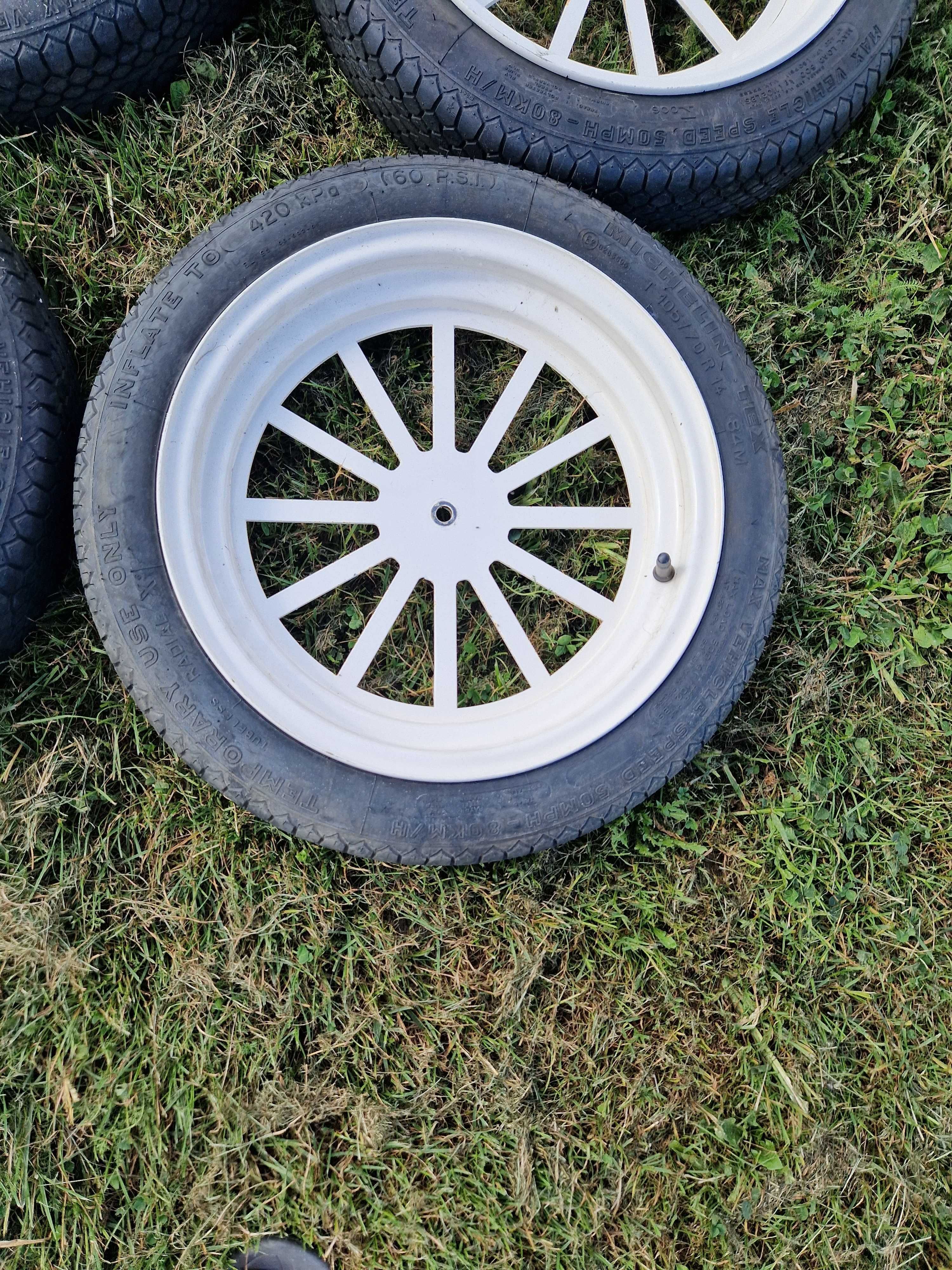 Koło do taczki wózka ozdobne Michelin tex 105/70 r 14 84m